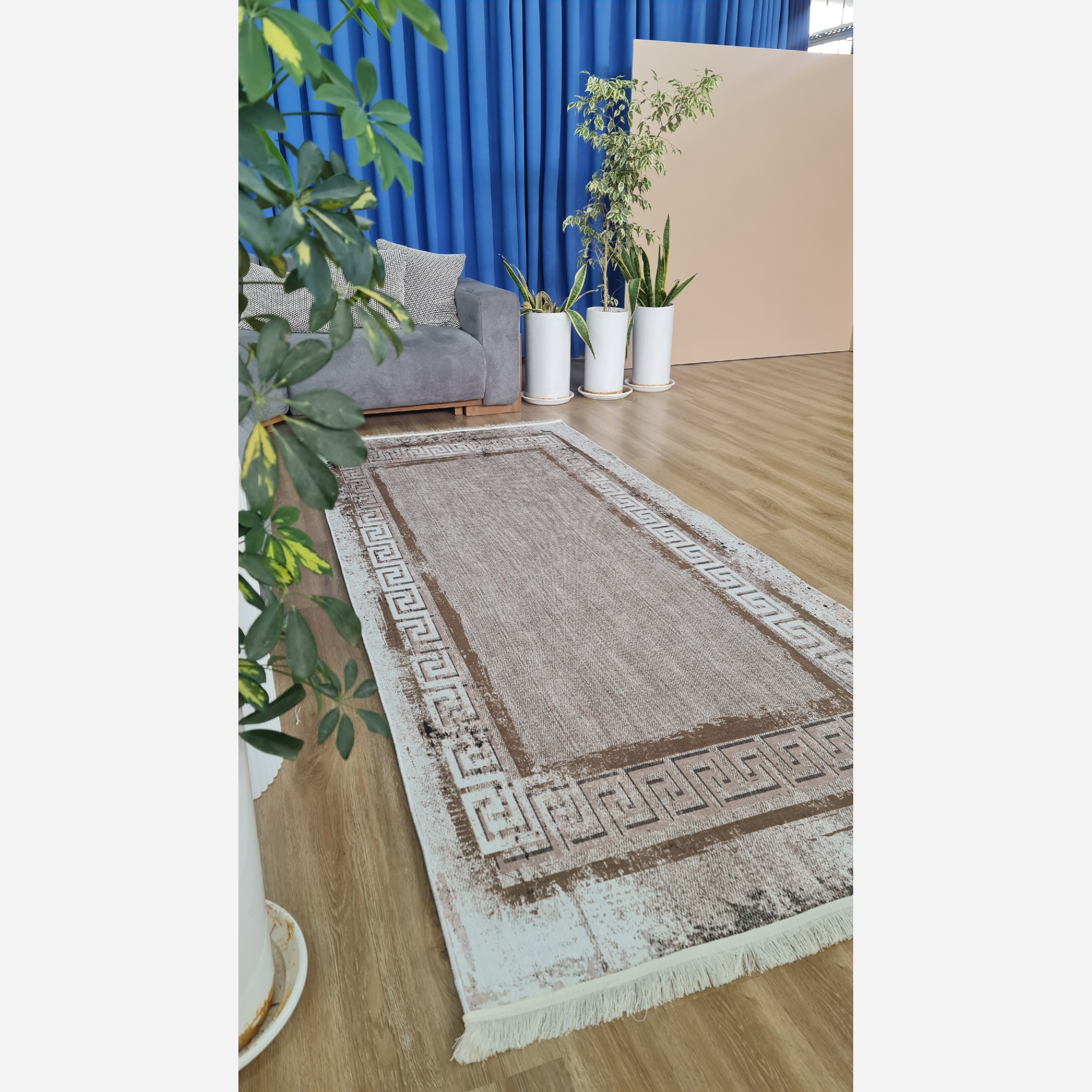 فرشینه راهرویی مخمل مدرن زیره استُپ دار (اصلا لیز نمیخوره)  (پس کرایه)
