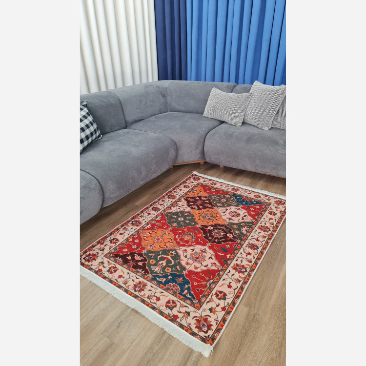 فرشینه فانتزی مدرن (مخمل هازان) مناسب دکوراسیون شیک (پس کرایه)