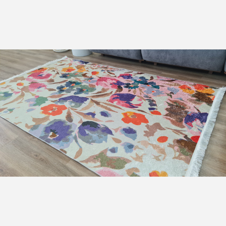 فرشینه مدرن استُپ دار (اصلا لیز نمیخوره)رویه مخمل هازان ترک (پس کرایه)