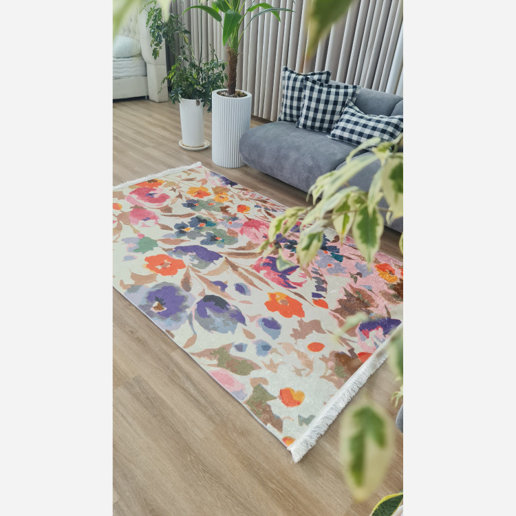 فرشینه مدرن استُپ دار (اصلا لیز نمیخوره)رویه مخمل هازان ترک (پس کرایه)