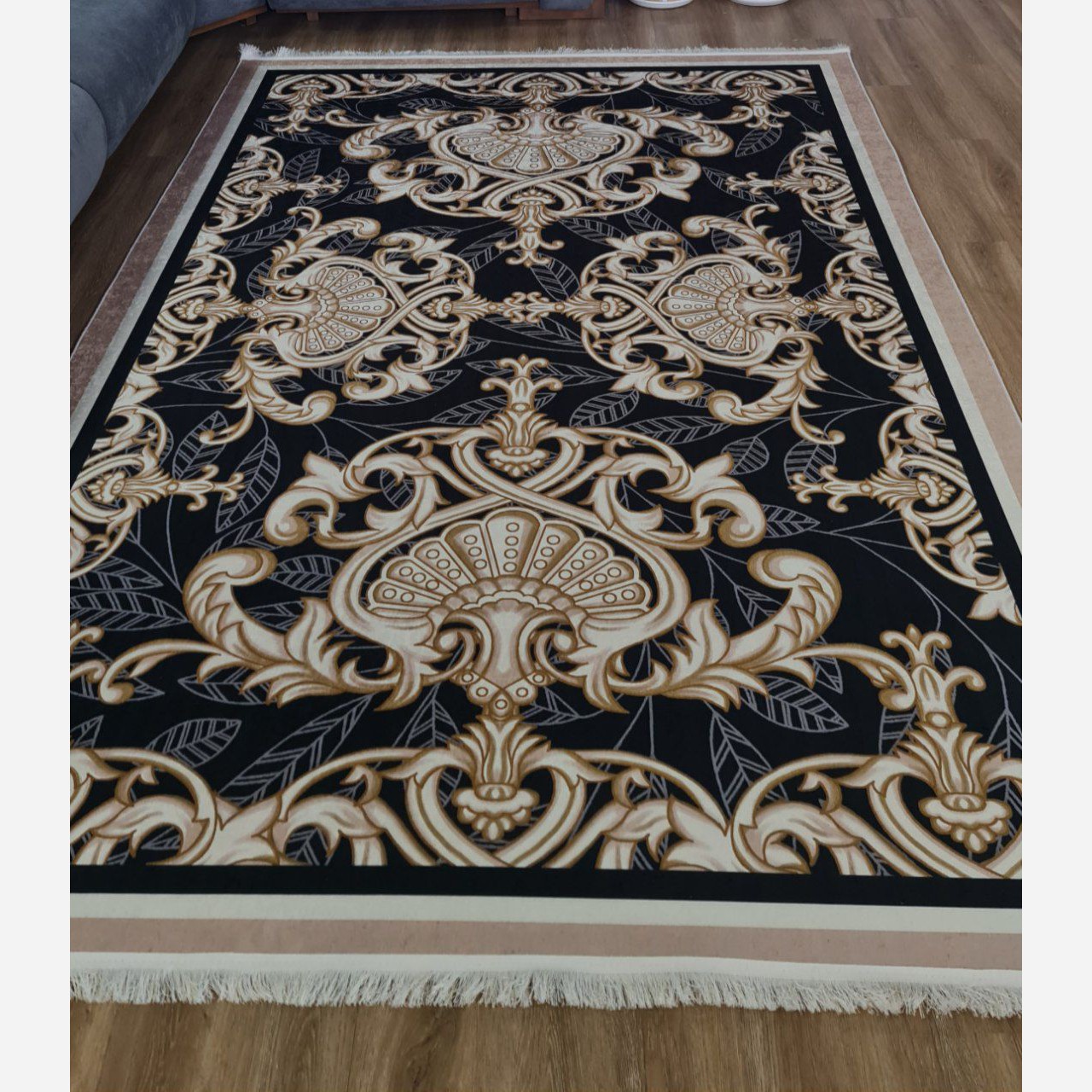 فرشینه مخملی مدرن رویه مخمل هازان ترک 20250420 (پس کرایه)