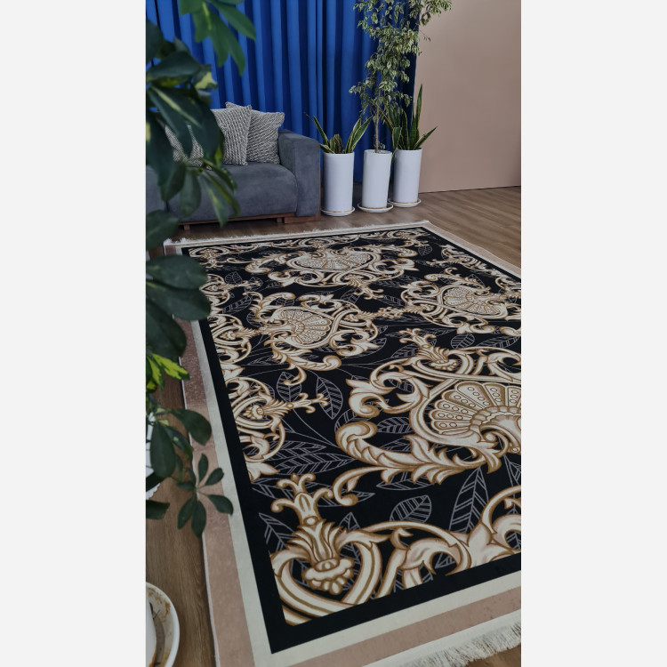 فرشینه مخملی مدرن رویه مخمل هازان ترک 20250420 (پس کرایه)