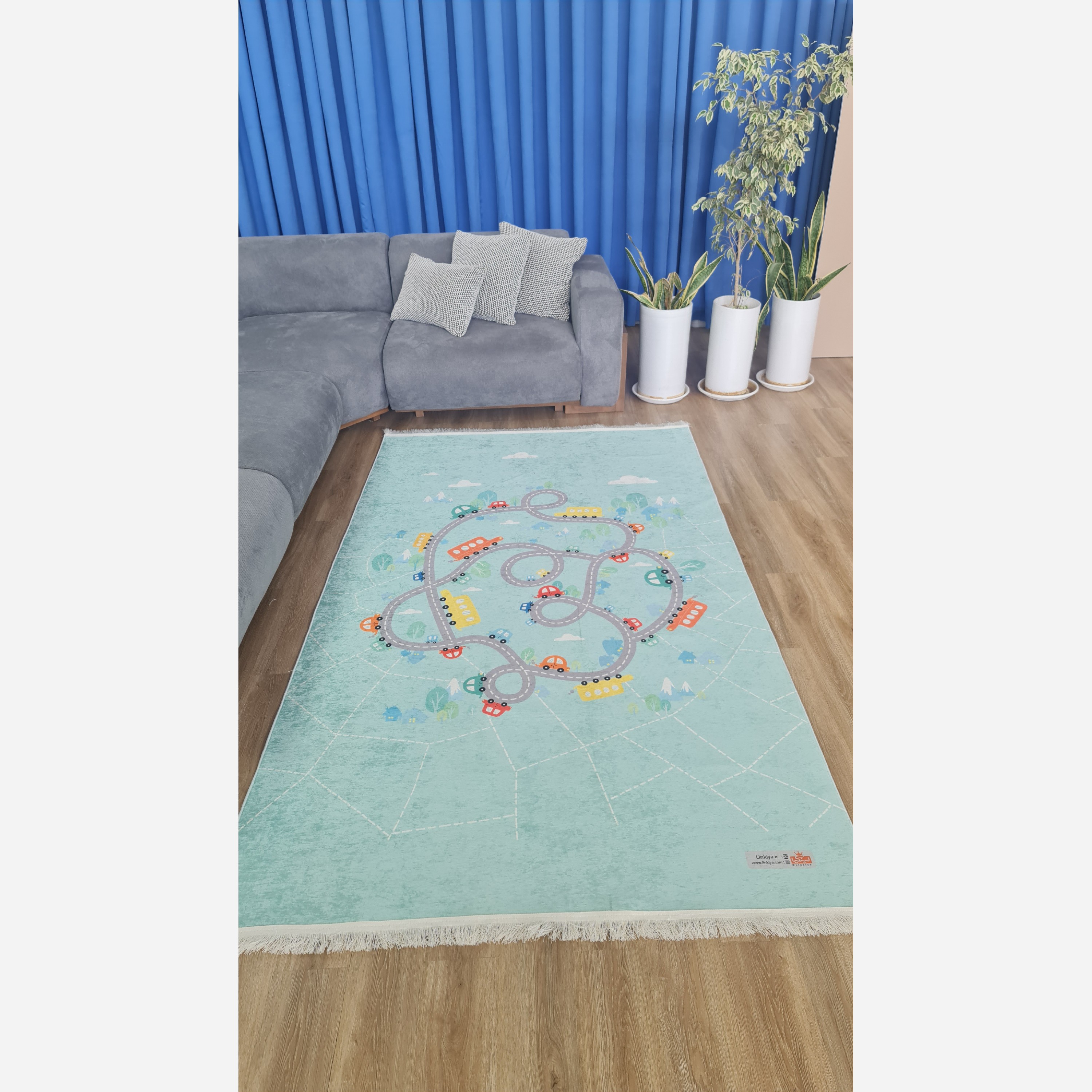 فرش اتاق کودک جنس رویه مخمل هازان تُرک(ضد حساسیت) (پس کرایه)