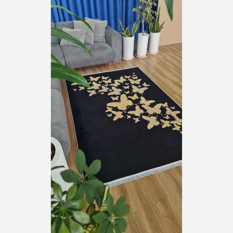 فرشینه مدرن جنس رویه مخمل هازان ترک کد h247 (پس کرایه)