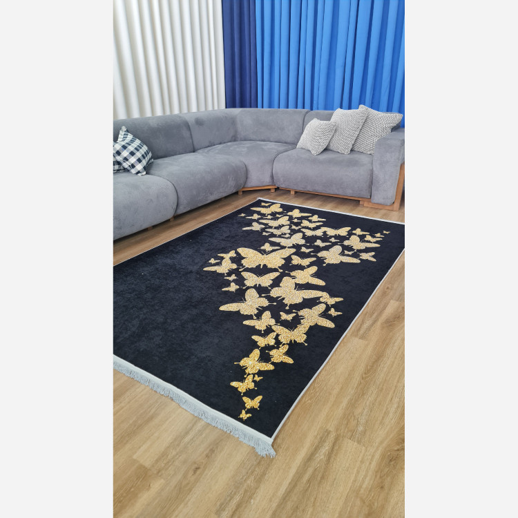 فرشینه مدرن جنس رویه مخمل هازان ترک کد h247 (پس کرایه)
