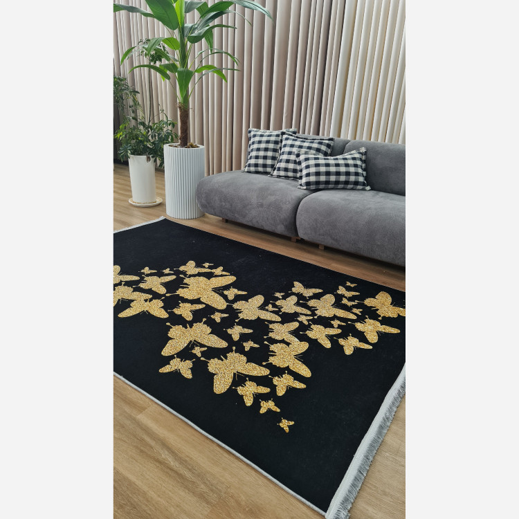 فرشینه مدرن جنس رویه مخمل هازان ترک کد h247 (پس کرایه)