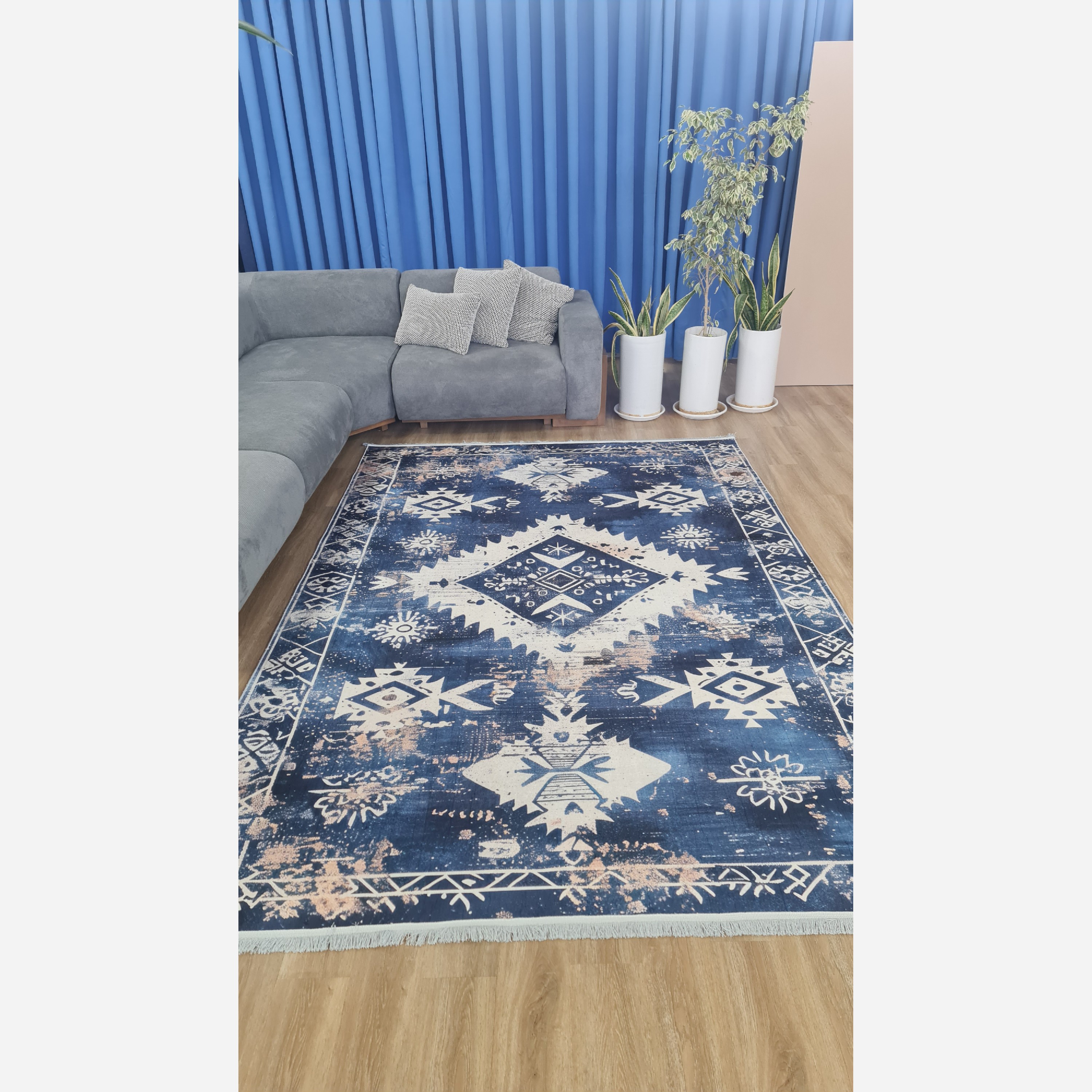 فرش مدرن با رویه مخمل هازان 20250413 (پس کرایه)