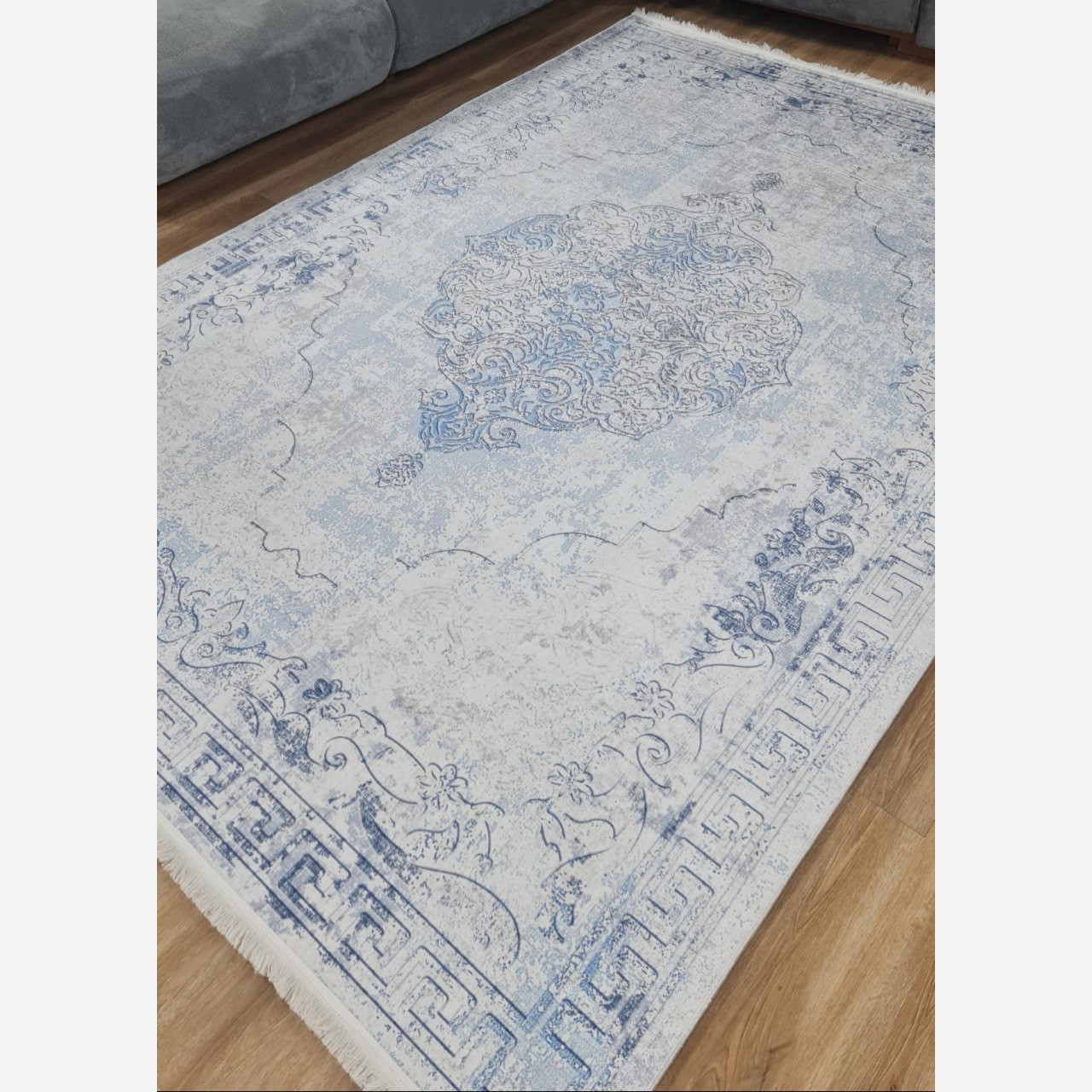 فرشینه مستطیل رویه مخمل هازان ترک کد 474 (پس کرایه)