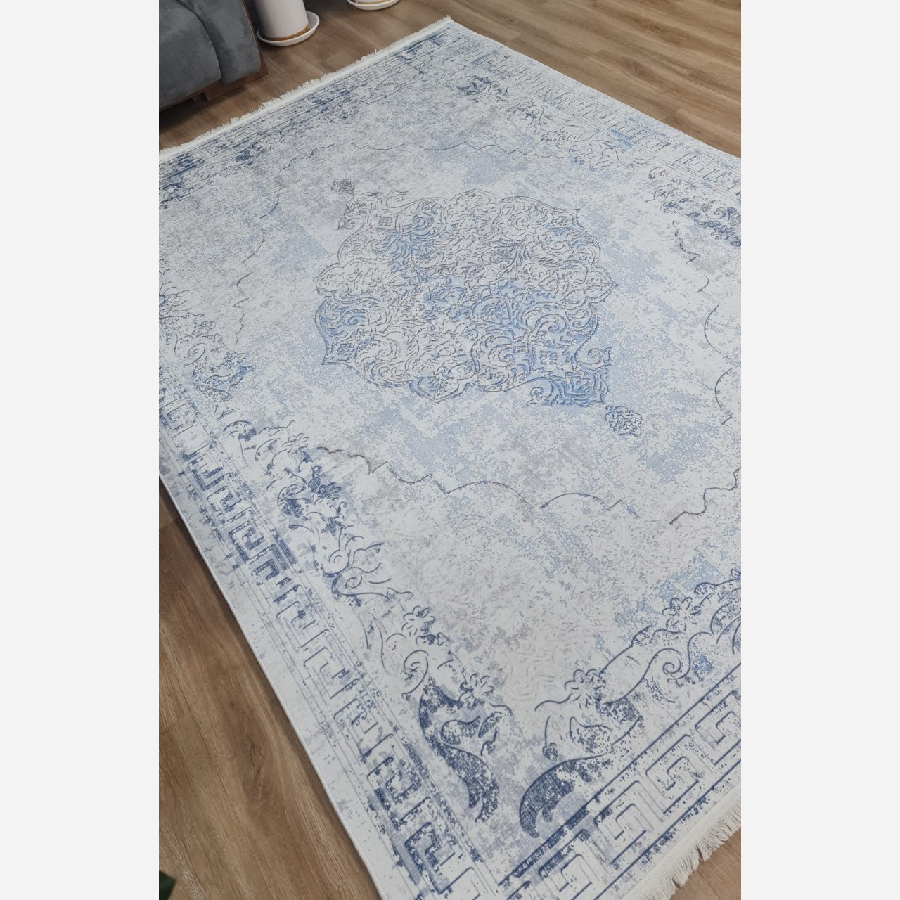فرشینه مستطیل رویه مخمل هازان ترک کد 474 (پس کرایه)