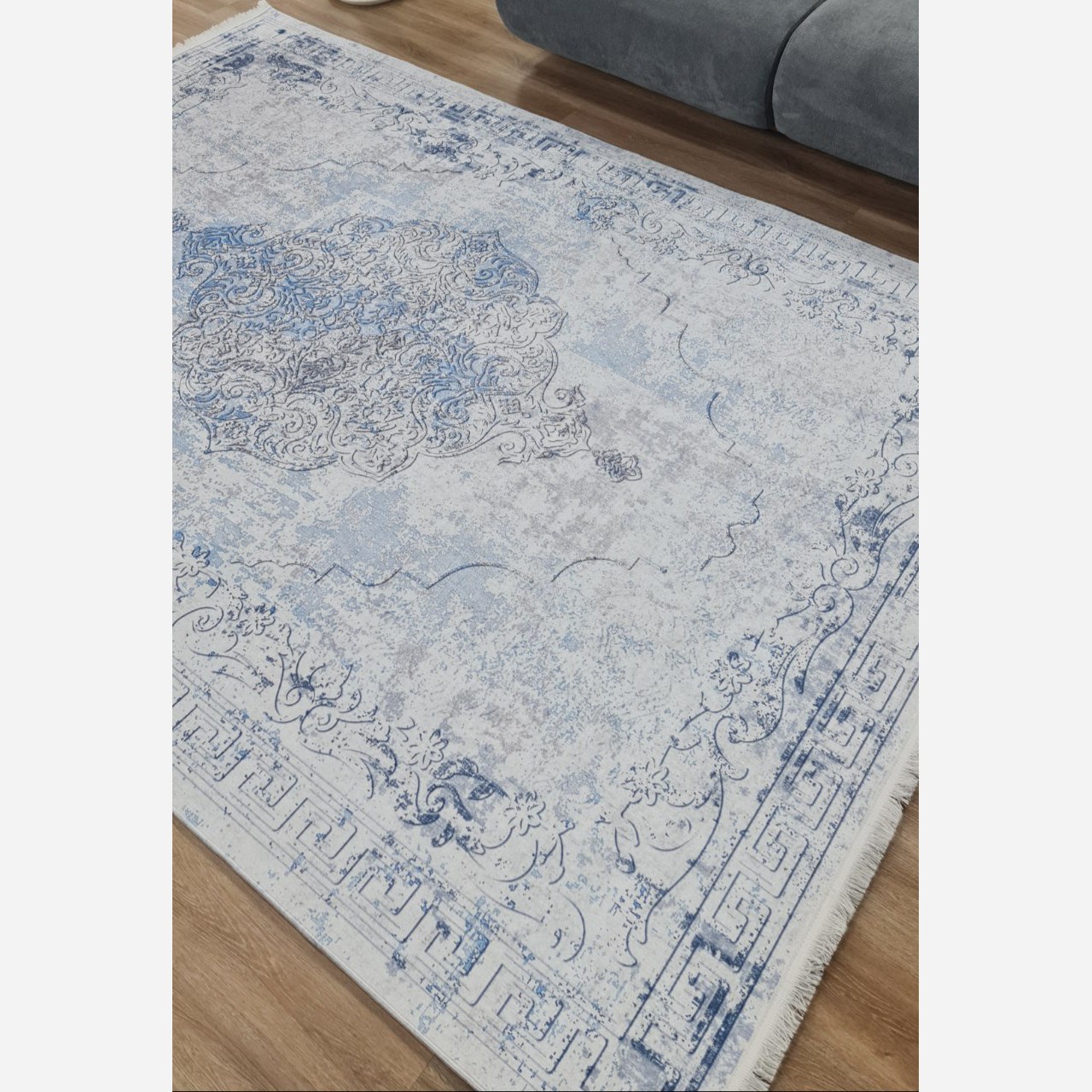 فرشینه مستطیل رویه مخمل هازان ترک کد 474 (پس کرایه)