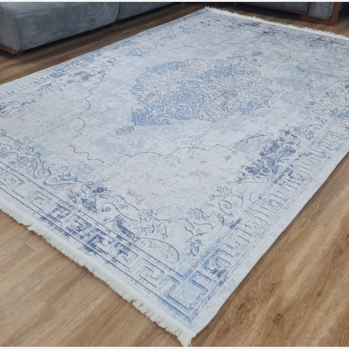 فرشینه مستطیل رویه مخمل هازان ترک کد 474 (پس کرایه)