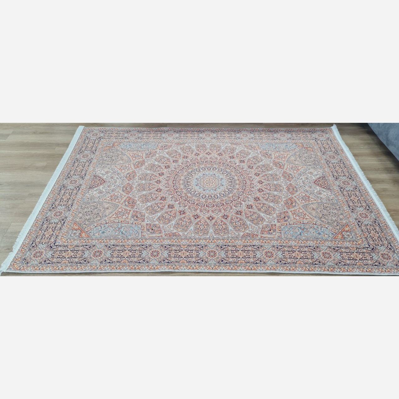 فرشینه مستطیل رویه مخمل هازان ترک کد 109a (پس کرایه)