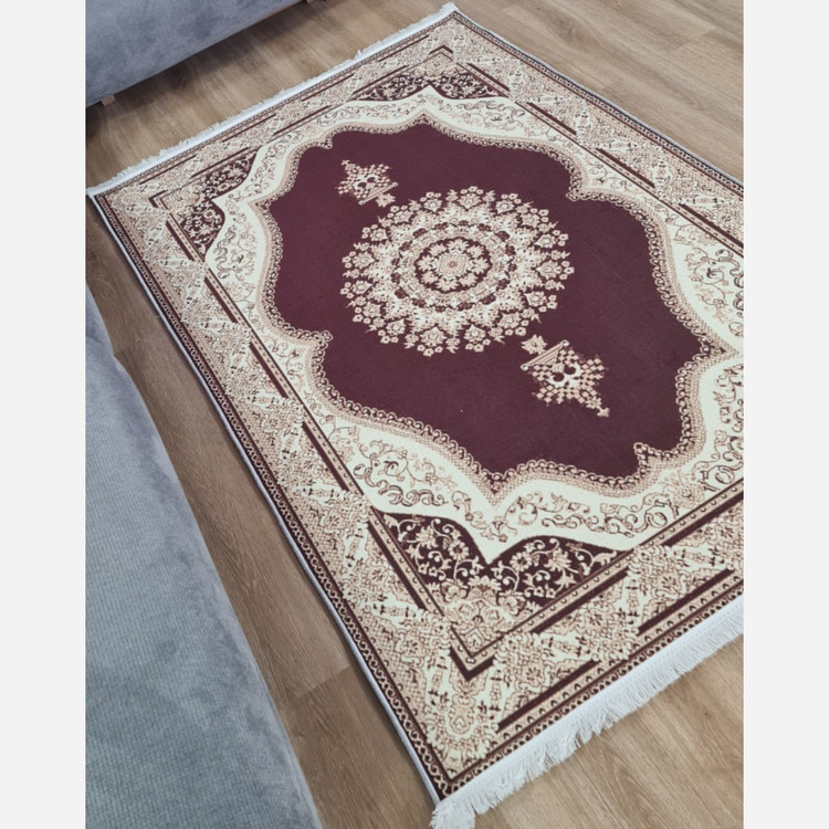 فرشینه مستطیل مدرن طرح جدید رویه مخمل هازان ترک(پس کرایه)