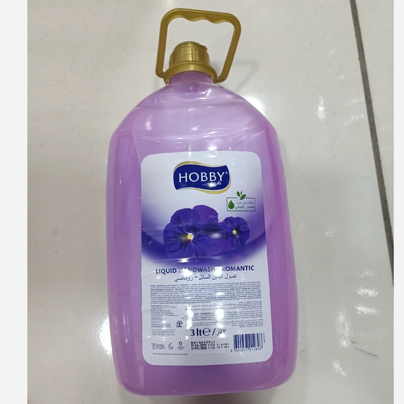مایع دستشویی هوبی در چندین رایحه( تمشک.گل بهاری.ارکیده.رمانتیک) حجم 3 لیتر محصول ترکیه