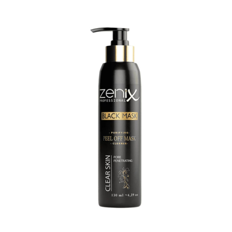 ماسک صورت زغال زنیکس zenix مدل clear skin لایه بردار پوست حجم 130 میل