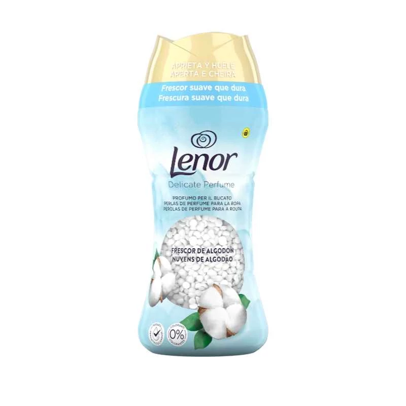 دانه های خوشبو کننده لباس لنور Lenor رایحه Cool Cotton بسته 195 گرمی