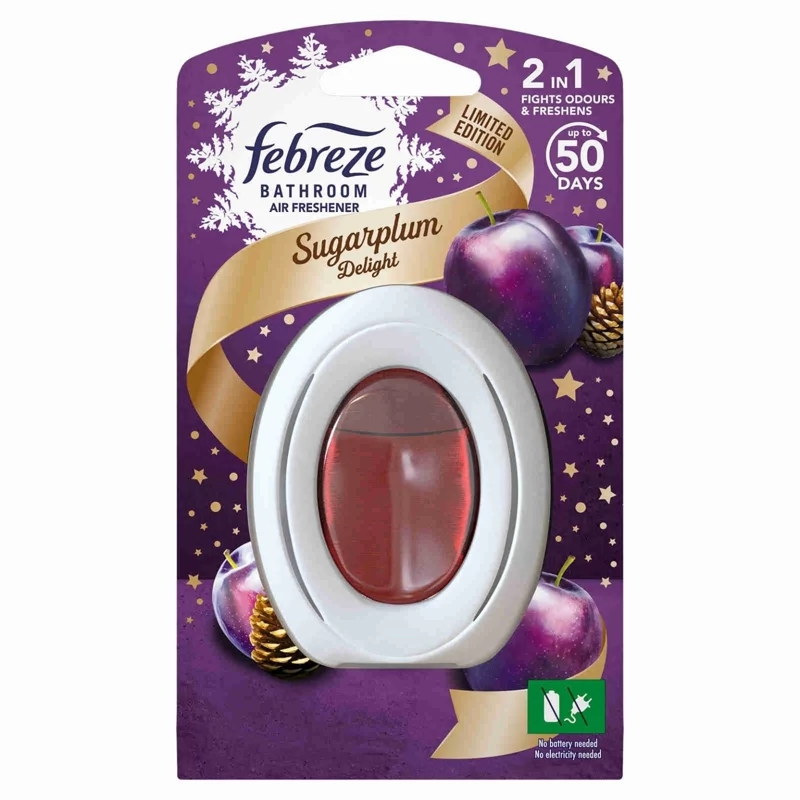 خوشبو کننده حمام و سرویس بهداشتی فبرز Febreze با رایحه آلو برقانی دلپذیر حجم 7.5 میل