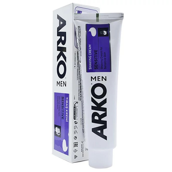 خمیر ریش پوست های حساس آرکو Arko Sensitive حجم 100 میل
