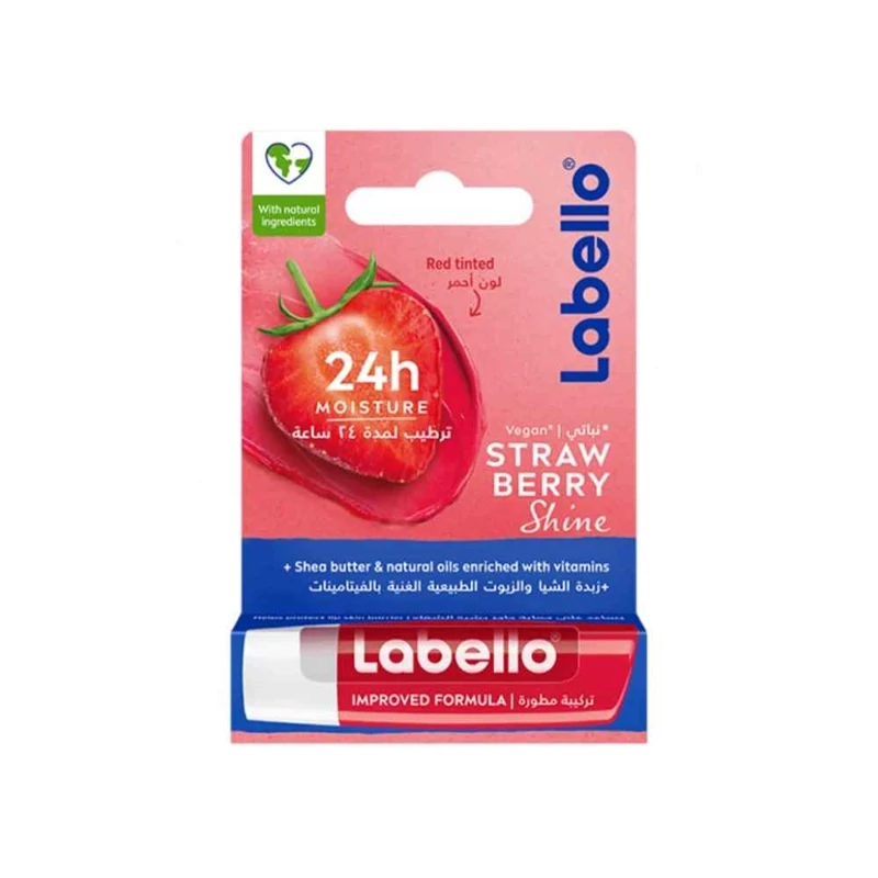 بالم لب لابلو Labello مدل Straw Berry با رایحه توت فرنگی حجم 5.5 میل
