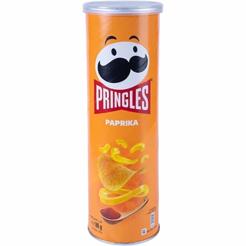 چیپس پرینگلز Pringles با طعم پاپریکا Paprika حجم 165 گرم