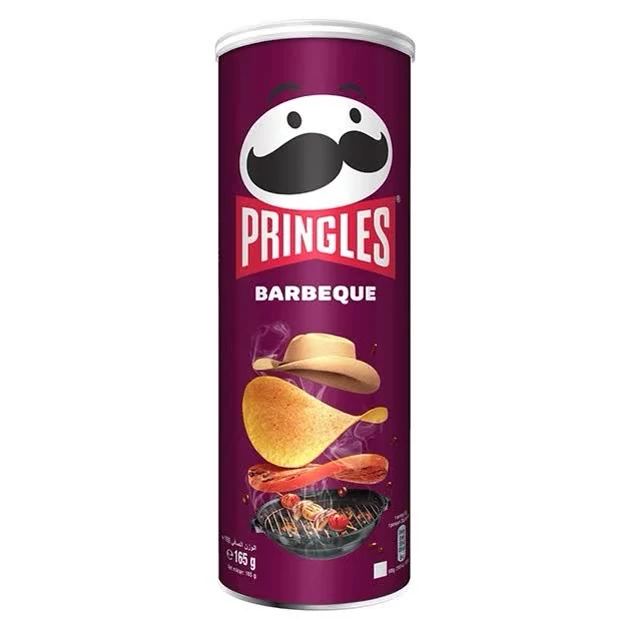 چیپس پرینگلز Pringles با طعم سس باربکیو Barbeque حجم 165 گرم
