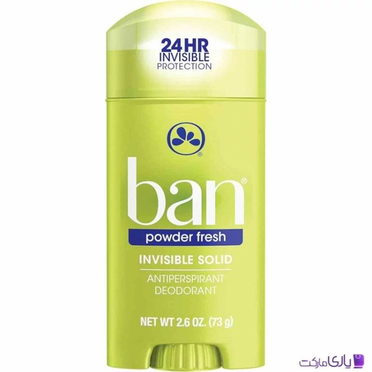 استیک صابونی ضد تعریق بن Ban مدل Powder Fresh با ماندگاری 24 ساعته حجم 73 گرم