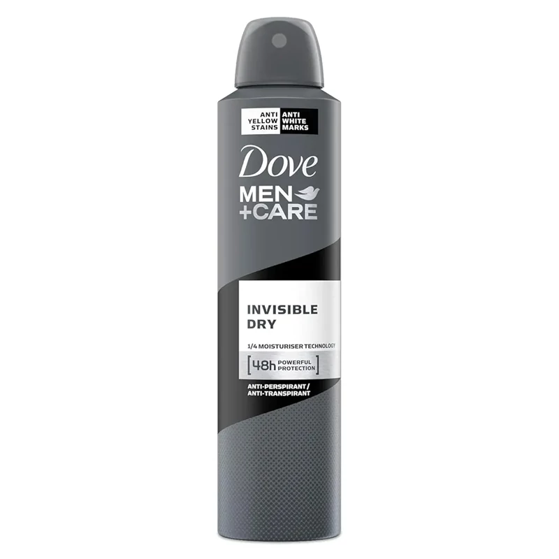 اسپری ضد تعریق مردانه داو مدل Invisible dry حجم 250 میل