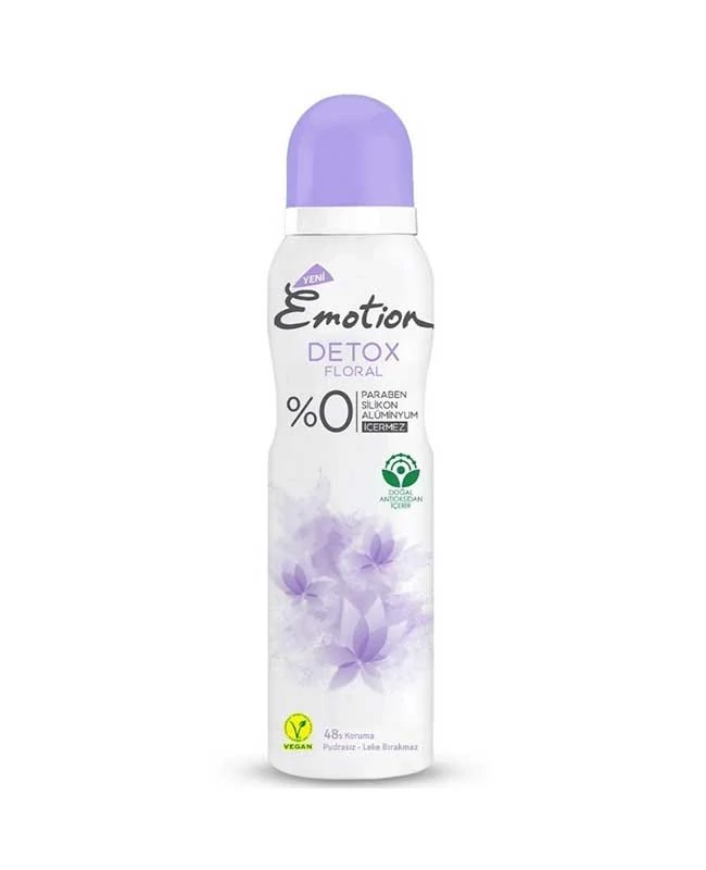 اسپری دئودورانت زنانه ایموشن Emotion مدل Detox Floral حجم 150 میل