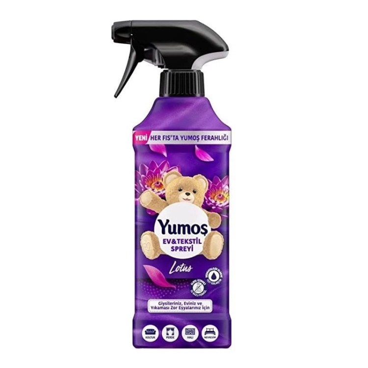 اسپری خوشبو کننده یوموش 450 میل yumosh مدل LOTUS رایحه گل نیلوفر