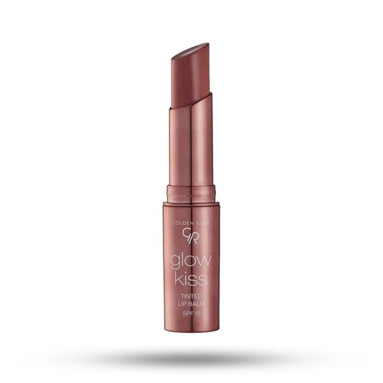 بالم لب رنگی گلدن رز مدل Glow Kiss- 01 Vanilla Latte