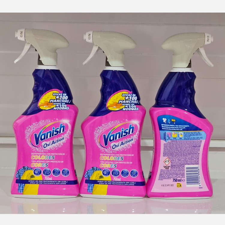 ژل لکه بر لباس ونیش Vainsh مدل oxi action حجم 750 میل