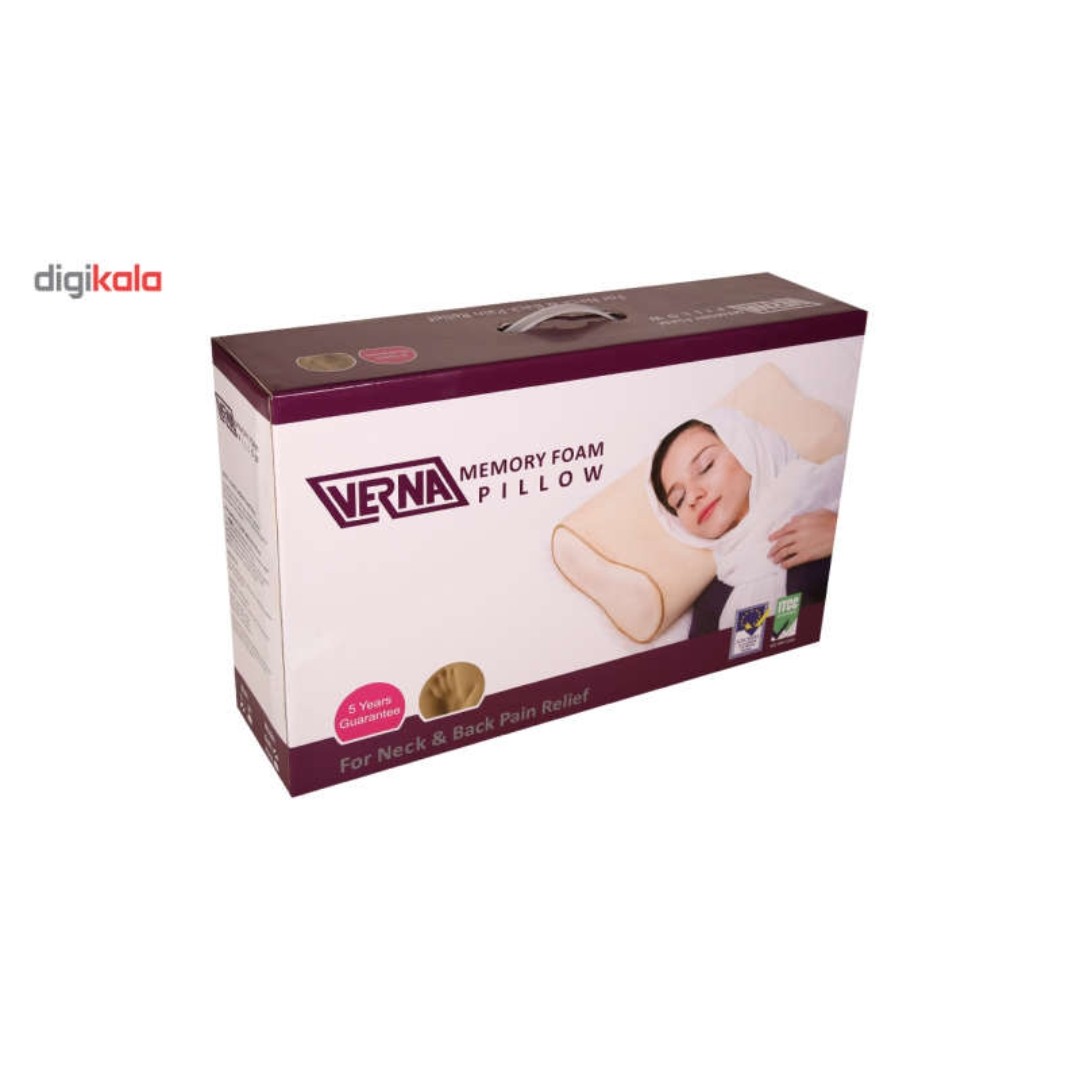 بالشت طبی ورنا verna سایز  مدیوم نرم با 5 سال گارانتی تعویض
