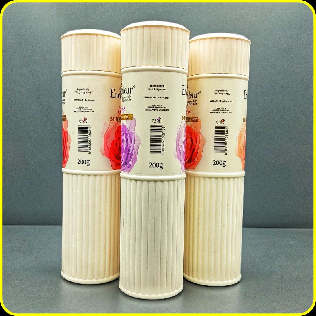 پودر تالک عطری انچنتر Enchanteur Perfumed Talc 200g با ماندگاری 24 ساعته