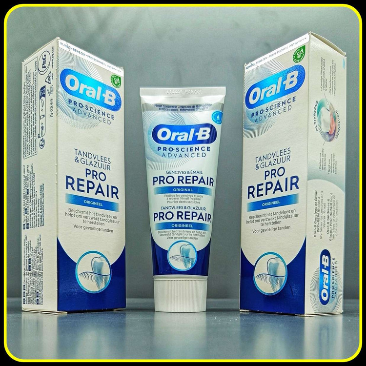 خمیر دندان اورال بی پرو ریپیر Oral-B Pro Repair Science Advanced مخصوص لثه و مینای دندان 75 میلیلیتر