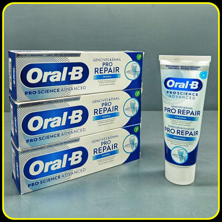 خمیر دندان اورال بی پرو ریپیر Oral-B Pro Repair Science Advanced مخصوص لثه و مینای دندان 75 میلیلیتر