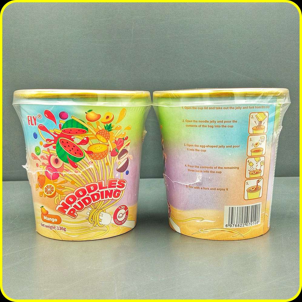 پودینگ نودل انبه FLY مدل Noodles Pudding وزن 136 گرم