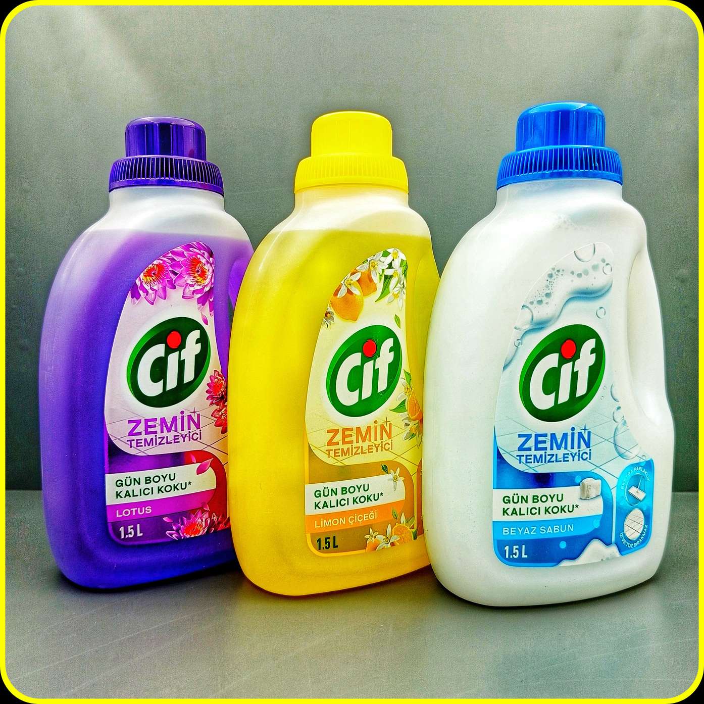 مایع زمین شوی سیف 1.5 لیتری رایحه لوتوس، لیمو و صابون سفید