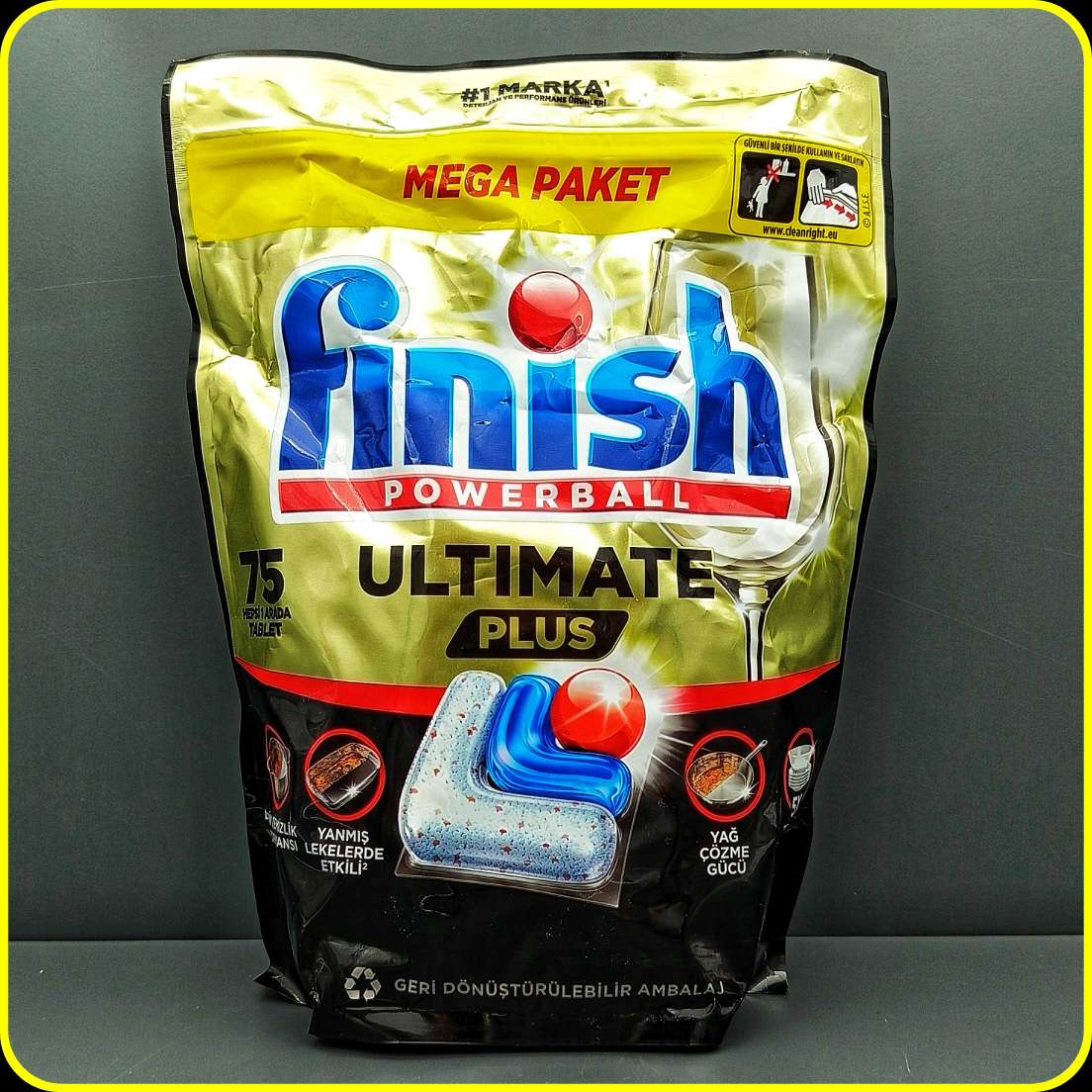 قرص ماشین ظرفشویی فینیش پاوربال اولتیمیت پلاس 75 عددی | Finish Powerball Ultimate Plus