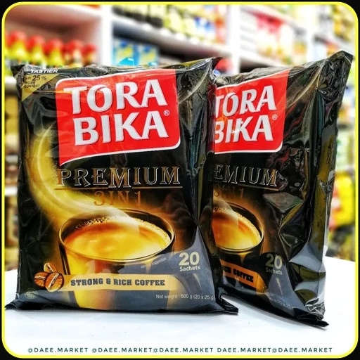 کافی میکس سه در یک ترابیکا پرمیوم 20 عددی | Tora Bika Premium 3-in-1 Instant Coffee Mix