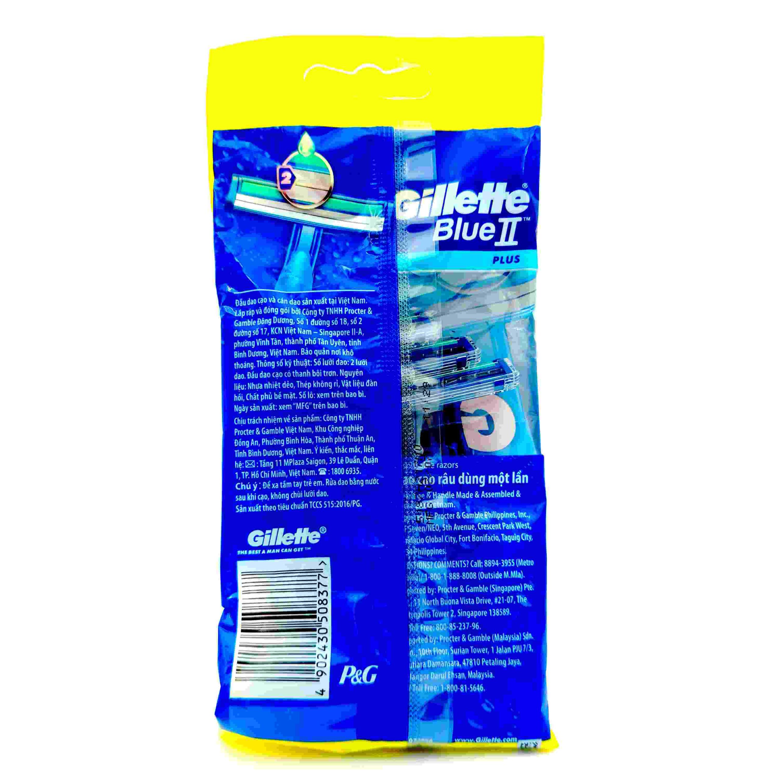 خودتراش ژیلت مدل Blue II Plus بسته 6 عددی (5+1)