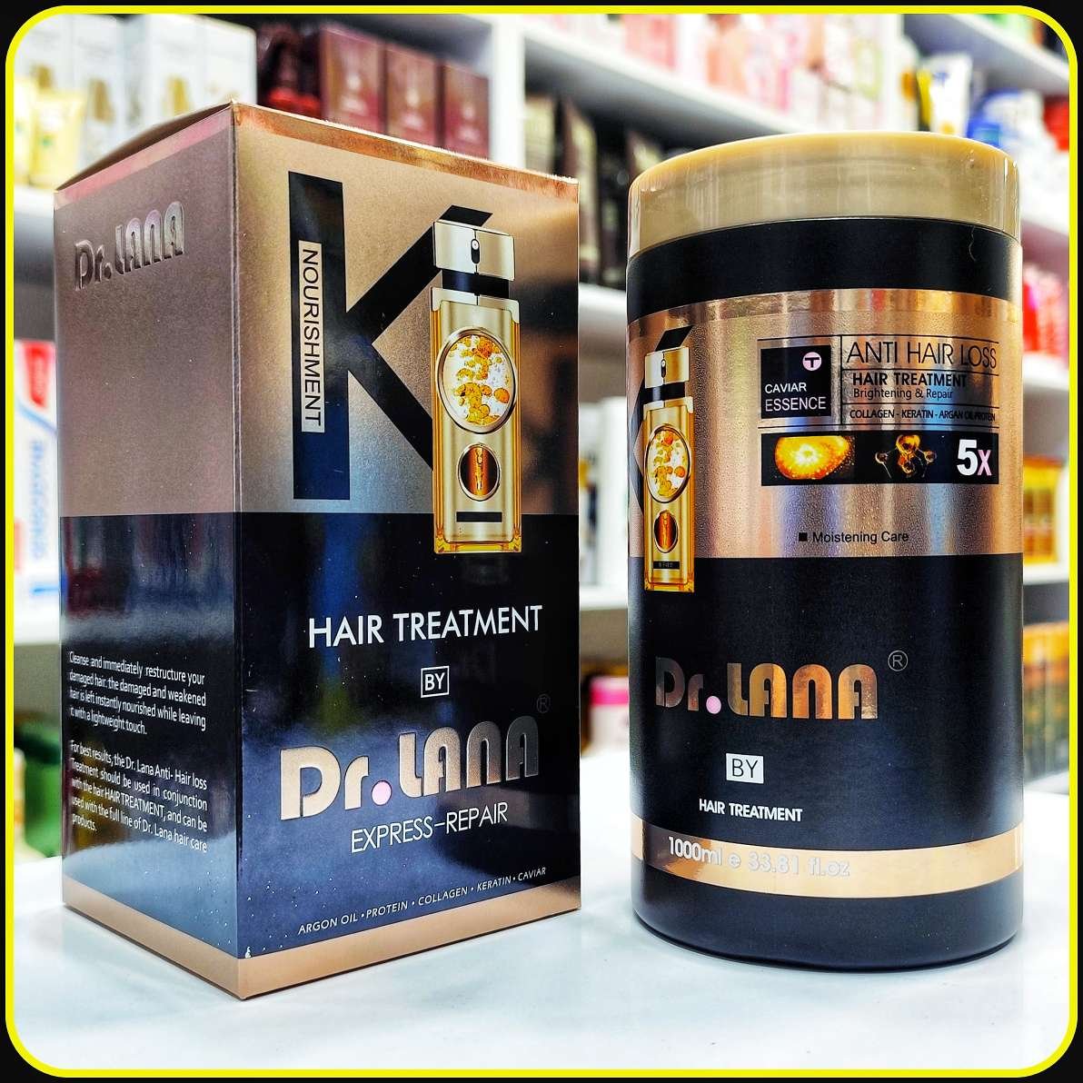 ماسک مو ضد ریزش دکتر لانا خاویار 5X حجم 1000 میلیلیتر | Dr. Lana Caviar 5X Anti Hair Loss Hair Treatment