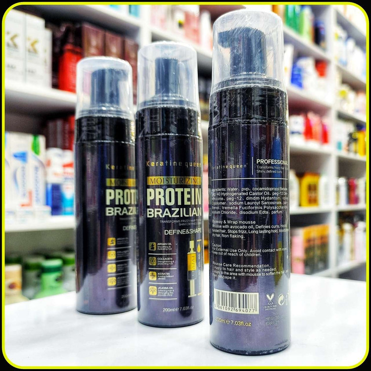 پروتئین برزیلی مرطوبکننده کراتین کویین 200 میلیلیتر | Keratine Queen Moisturizing Protein Brazilian Define & Shape