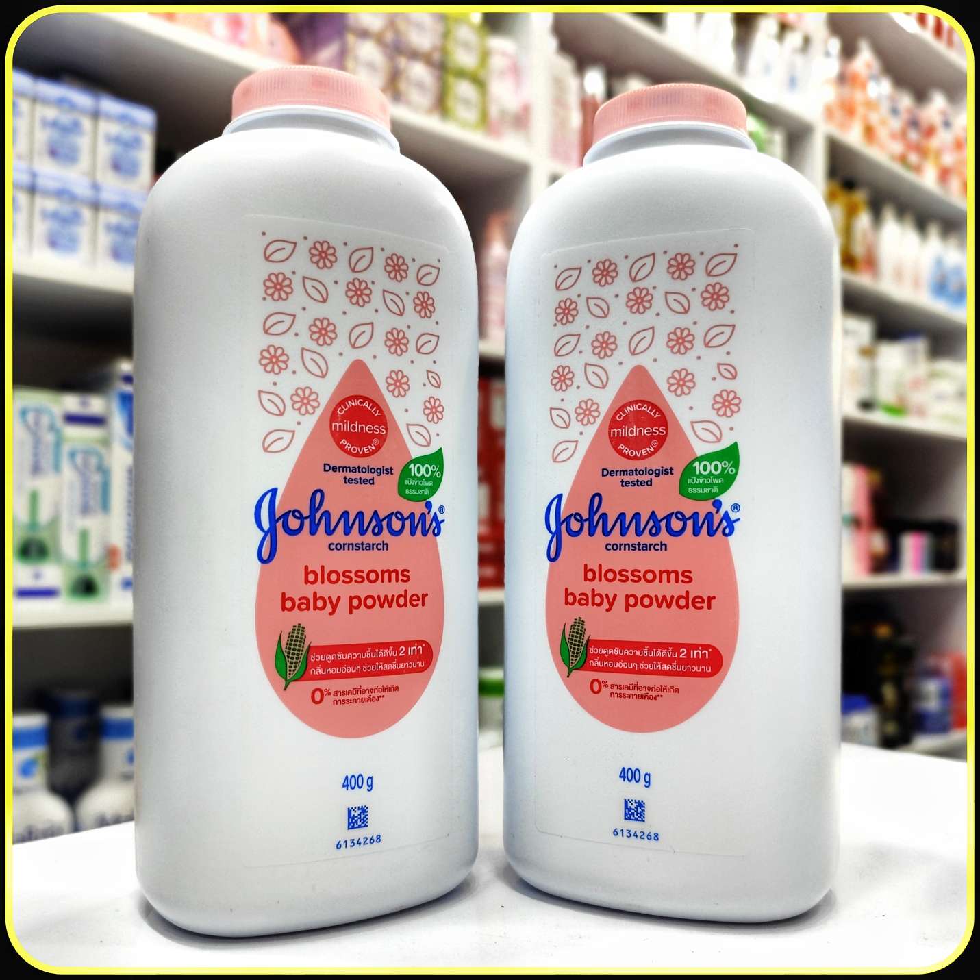 پودر بچه جانسونز کورناستارچ بلوسومز 500 گرم | Johnson’s Cornstarch Blossoms Baby Powder