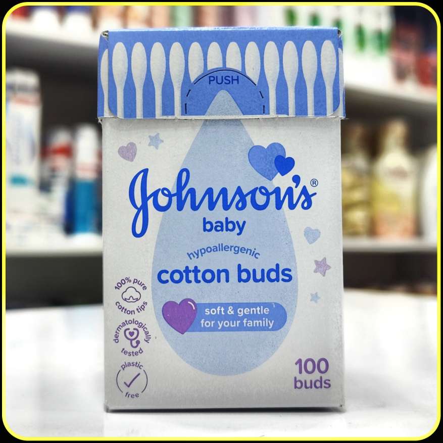 گوش پاک کن جانسون بیبی 100 عددی | Johnson’s Baby Cotton Buds