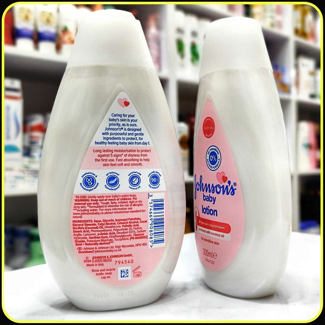 لوسیون بدن کودک جانسون 300 میلیلیتر با روغن نارگیل | Johnson’s Baby Lotion Coconut Oil