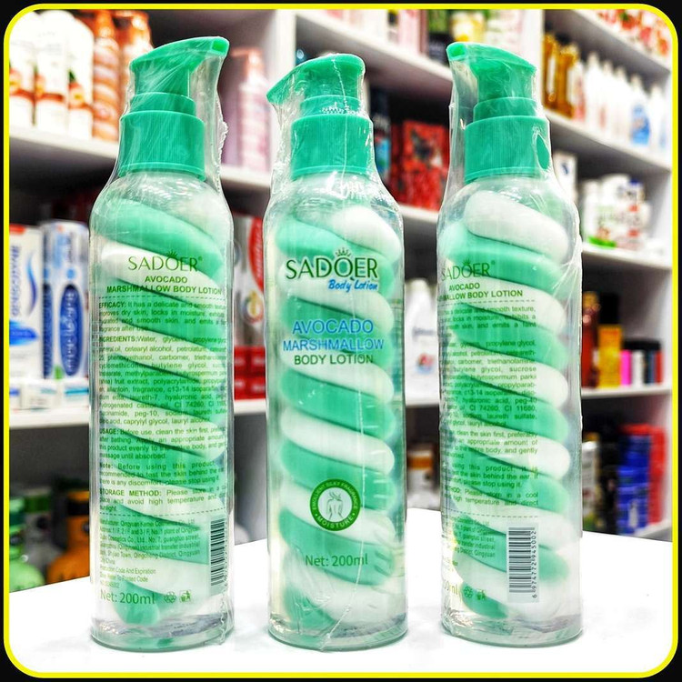 لوسیون بدن سادور sadoer در سه عصاره متفاوت - 200 میلیلیتر