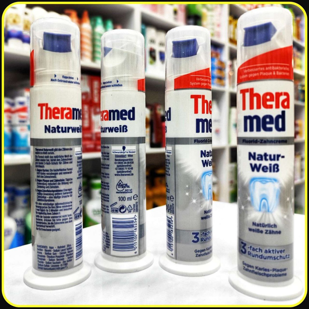 خمیردندان سفیدکننده ترامد Natur-Weiß مدل Theramed Natur-Weiß 100ml | Fluoride Toothpaste