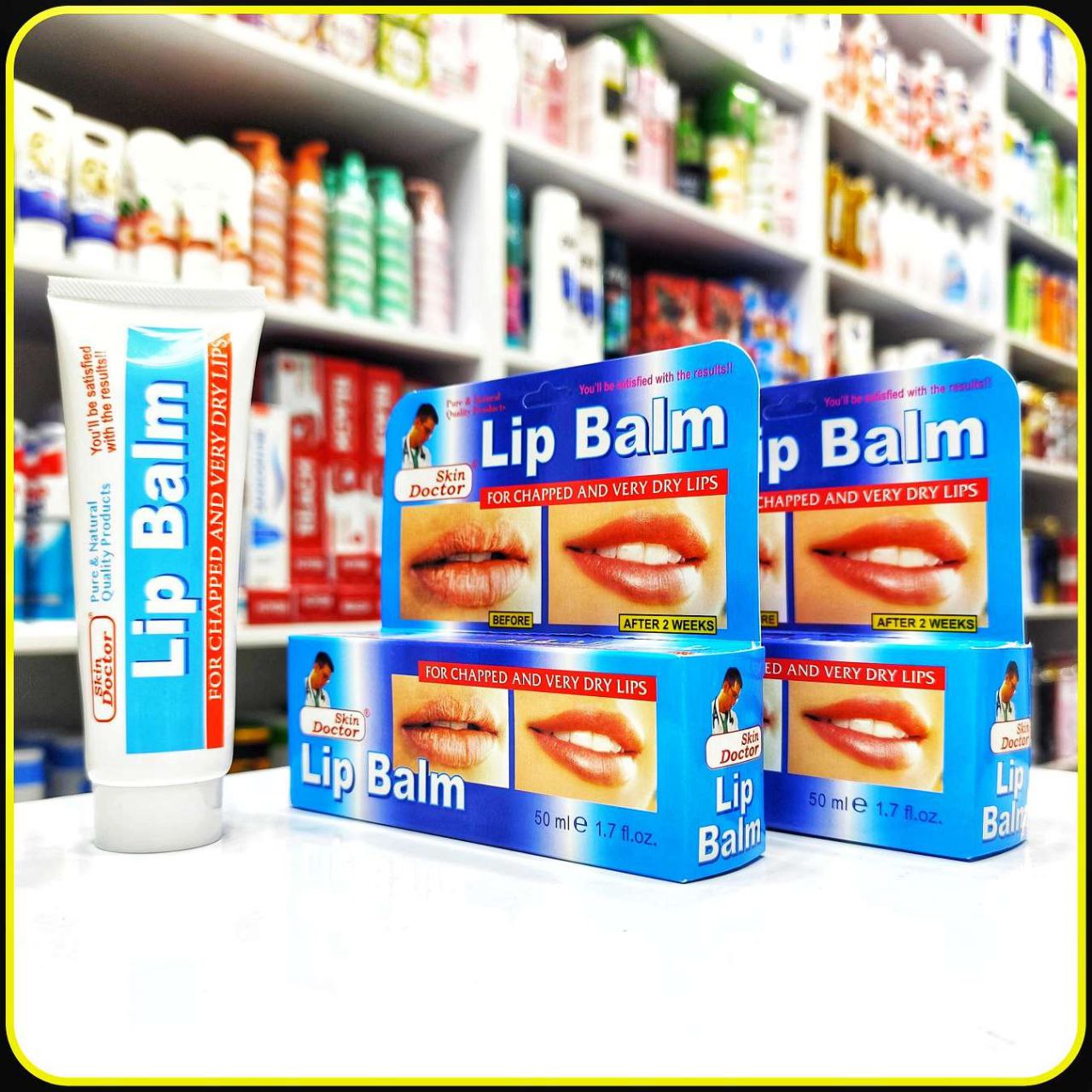 بالم لب Skin Doctor مدل Lip Balm حجم 50 میلیلیتر مناسب لبهای خشک و ترکخورده