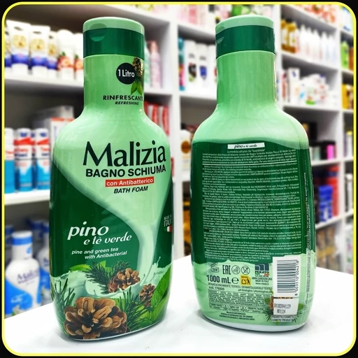 شامپو بدن مالیزیا کاج و چای سبز | Malizia Bagno Schiuma Pino e Tè Verde 1000ml