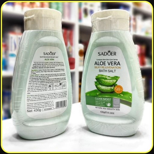 نمک حمام آلوئهورا SADOER مدل Silky Rejuvenation Bath Salt وزن 430 گرم